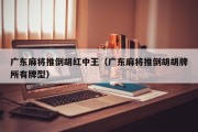 广东麻将推倒胡红中王（广东麻将推倒胡胡牌所有牌型）