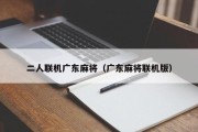 二人联机广东麻将（广东麻将联机版）